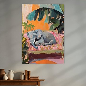 Das perfekte Elefanten-Nickerchen von Niklas Maximilian