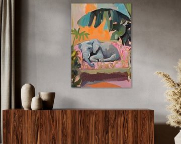 The perfect elephant nap by Niklas Maximilian