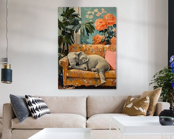 Example of the artwork in a room