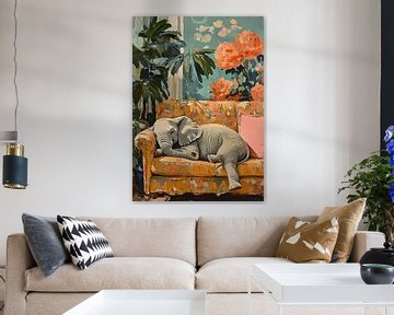 The elephant that makes itself comfortable by Niklas Maximilian