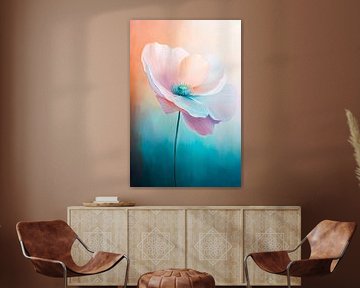 Bloemenschilderij in zachte kleuren