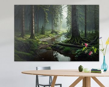 Mystieke bosbeek van Vythryd Arts