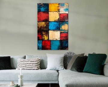 Art géométrique abstrait et coloré sur Art & Soul Creations