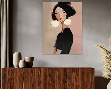 Fashionista, modern portret van Carla Van Iersel