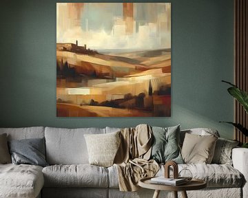 Toscane Landschap van FoXo Art