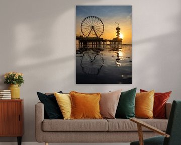 Zonsondergang Scheveningen van John Beemsterboer