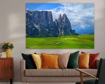 Sciliar massief gezien vanaf de Seiser Alm van Sjoerd van der Wal Fotografie