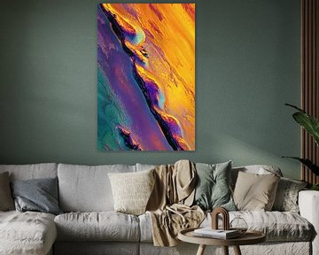 Abstracte Vloeistof van Transmutation Art