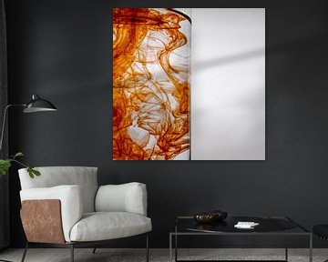 Kleur lost op in water van Mixed media vector arts