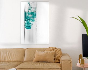 Kleur lost op in water van Mixed media vector arts