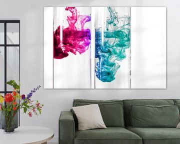 Kleur lost op in water van Mixed media vector arts