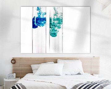 Kleur lost op in water van Mixed media vector arts