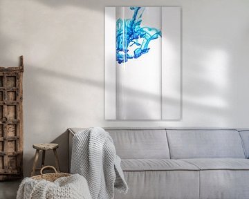 Kleur lost op in water van Mixed media vector arts