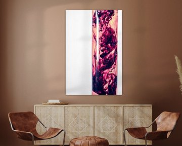 Kleur lost op in water van Mixed media vector arts