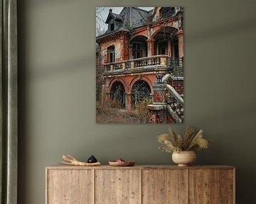 Lost Place Villa landhuis Baksteen mysterieus overwoekerd van gm_designs