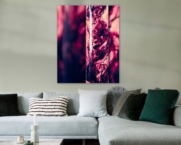 Kleuren verspreiden zich in het water van Mixed media vector arts