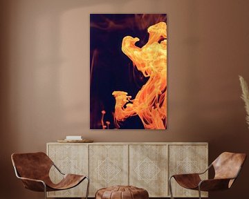 Reverse: Colour mist in water by Mixed media vector arts