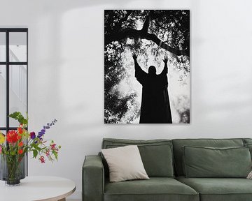 Aanbidding onder zonovergoten Boom van Transmutation Art