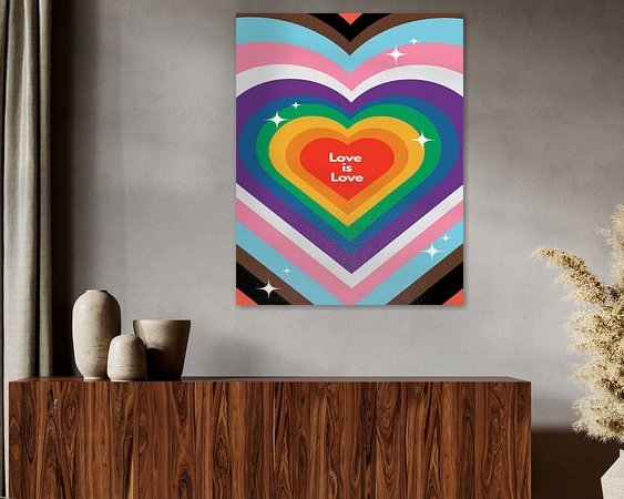 Example of the artwork in a room