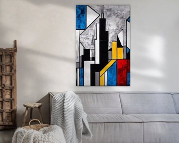 Abstract skyline with colours by Art & Soul Creations