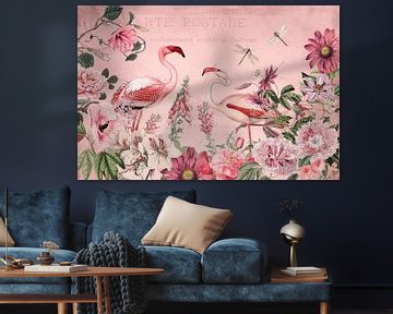 Tropical Flamingo Garden von Andrea Haase