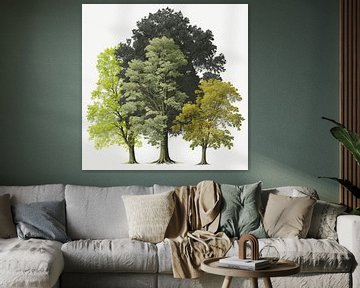 Drie karakteristieke bomen van Vythryd Arts