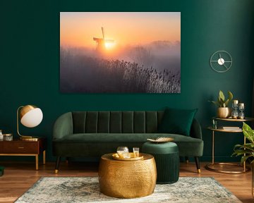 Noordermolen sunrise van Sander van der Werf