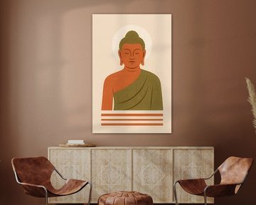 Innerer Frieden - Minimalistischer Buddha