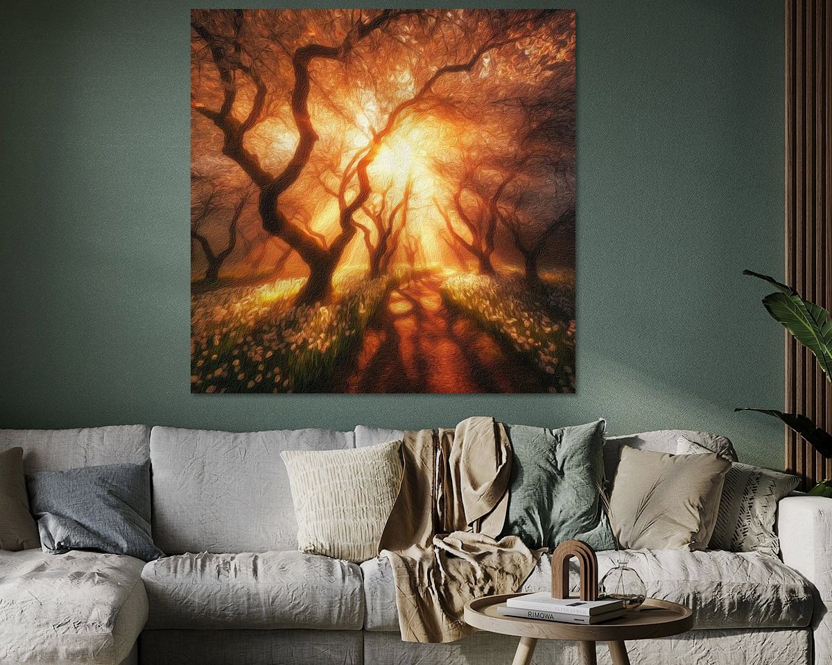 Example of the artwork in a room