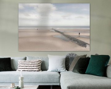 Einsamer Strandspaziergang von Greetje van Son