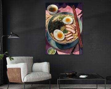 Ramen japonais dans le bol 1