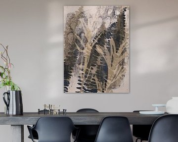 Wabi-Sabi natuurprint in zachte aardetinten van Dina Dankers