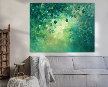 Green Leaves van MK Abstrakt