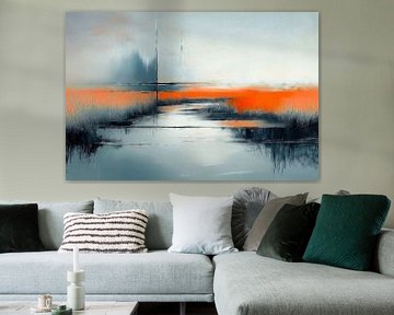 Salt marsh abstract-m01 by Rautenberg Digital Art Maritim