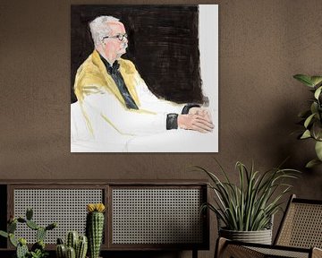 Portrait of a journalist by Rosemarie Wieske