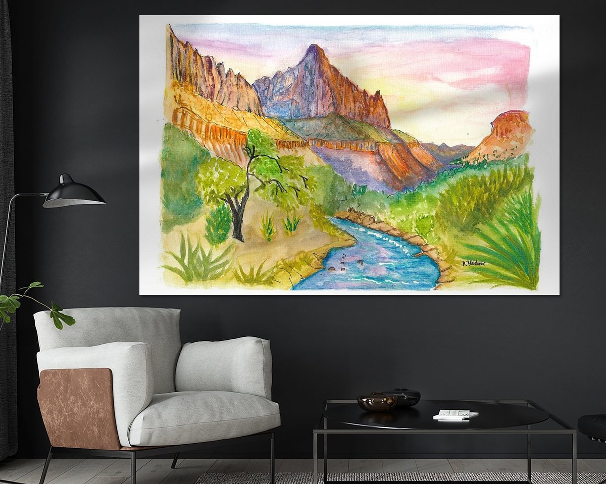 Example of the artwork in a room