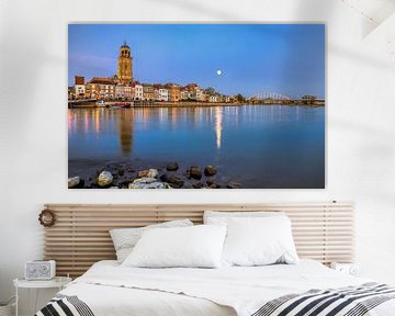 Deventer bij volle maan, Nederland van Adelheid Smitt