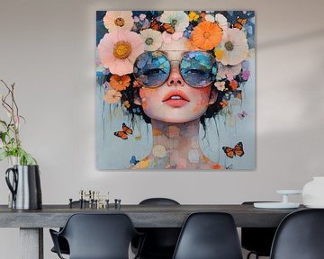 Bloemen Vrouw van Blikvanger Schilderijen