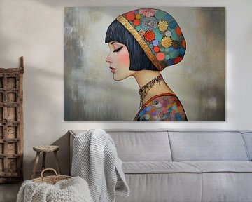Modern Portret van Blikvanger Schilderijen