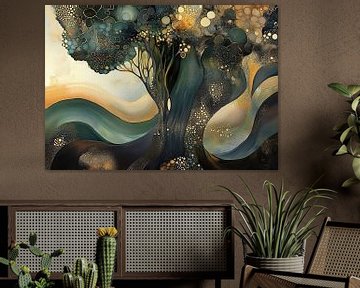 Abstract Landschap | Fluid Nature van De Mooiste Kunst