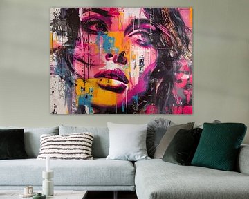 Echoes of the Vivid Soul van Abstract Schilderij