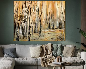 Birch Forest by Rita Tielemans Kunst