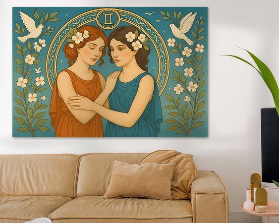 Example of the artwork in a room