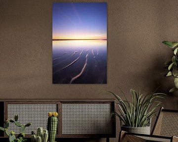 Zonsondergang aan het strand van Burgh-Haamstede van Sugar_bee_photography