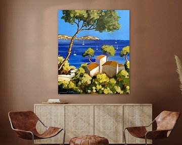 A sunny path leading to the Mediterranean by ATELIER DE JIEL