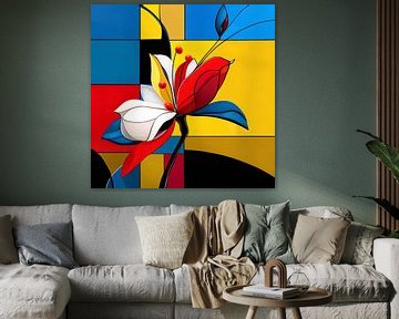 Abstracte Bloem JG06 van Jacky