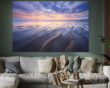Lijnenspel in het zand en in de lucht van Sugar_bee_photography