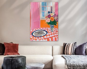 Sardine still life: A touch of Matisse