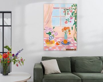 Orange magic - Matisse-inspired interior painting