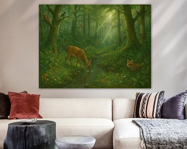 Example of the artwork in a room